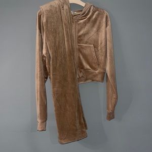 Cute comfy velvet set